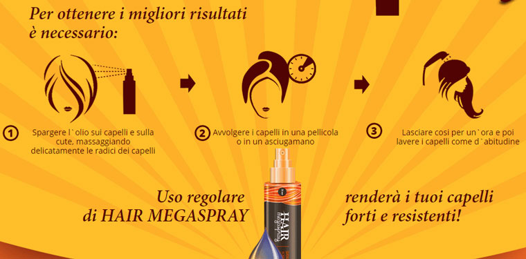 come si usa hair megaspray