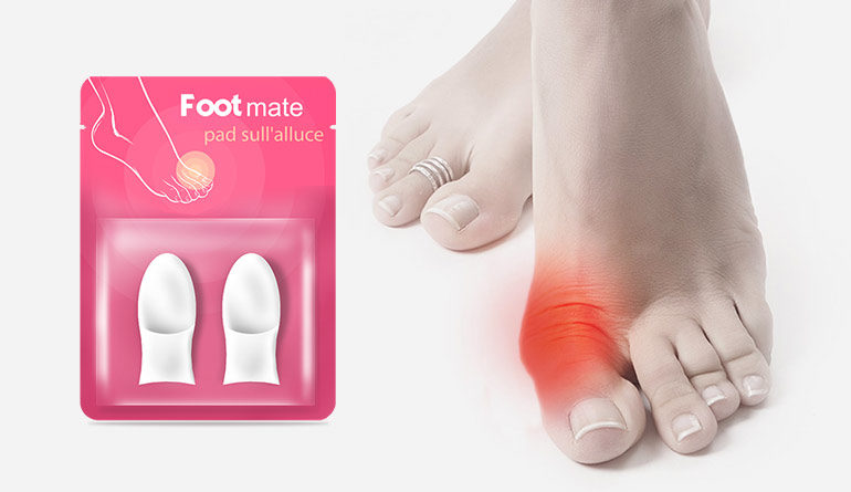 foot mate per risolvere l'alluce valgo in modo naturale