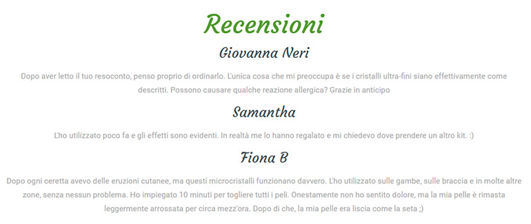 Testimonianze smoothhair